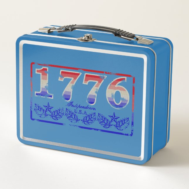 Lunch Box 1776- Usé Foncé (Devant)