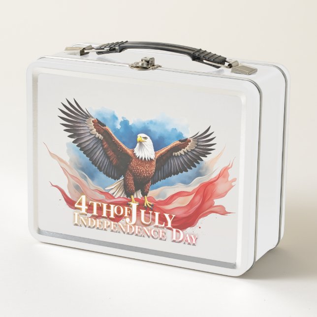 Lunch Box 4 juillet Aigle - Art Patriotique (Devant)