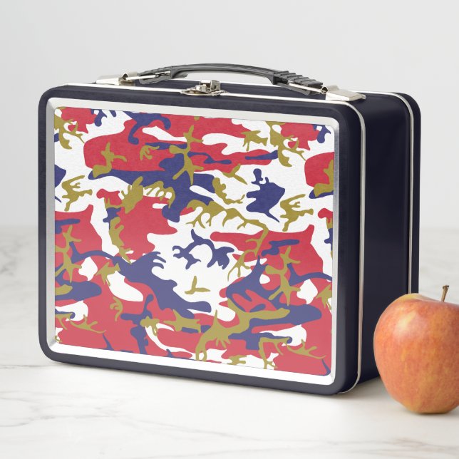 Lunch Box 4th of July, Independence day, Camouflage Gold (En situation)