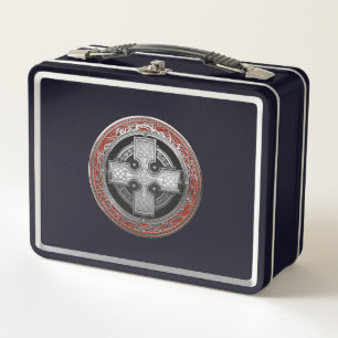 Lunch Box [500] Ancienne Croix de noeud d'argent sacré celti