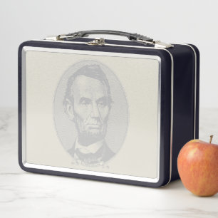 Lunch Box $5 Dollar Argent du président Abraham Lincoln