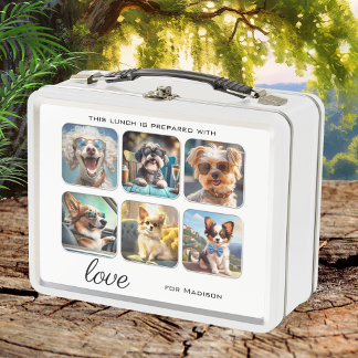Lunch Box 6 Collage photo ou Chiens mignons