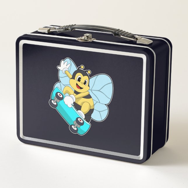 Lunch Box Abee comme patineur avec skateboard (Devant)