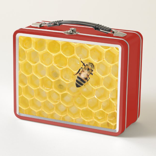 Lunch Box abeille et nid d'abeille (Devant)