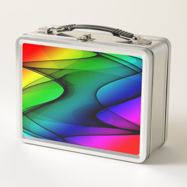 Lunch Box Abstrait coloré (Devant)