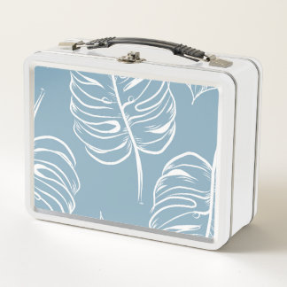 Lunch Box Abstraite Feuille Tropicale : Verdure transparente