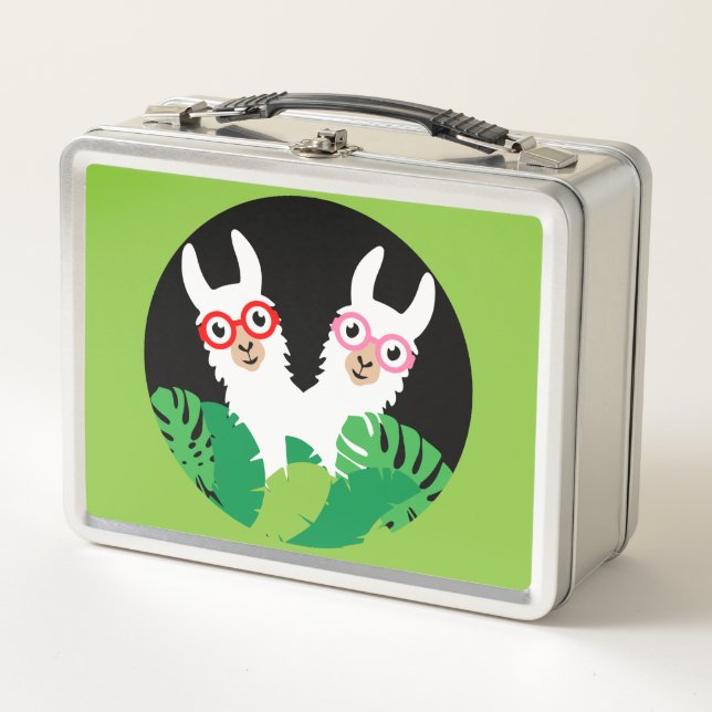 Lunch Box Accessoires Llama Alpaca amusants (Devant)