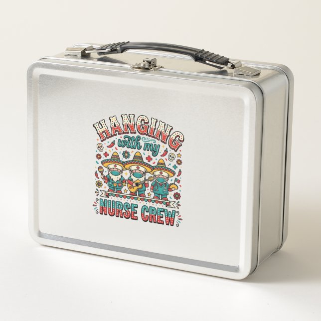 Lunch Box Accroché Avec Mon Équipe D'infirmières Fiesta Chem (Devant)