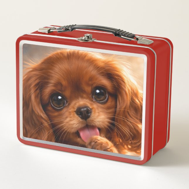 Lunch Box Adorable Cavalier Spaniel Rubis (Devant)