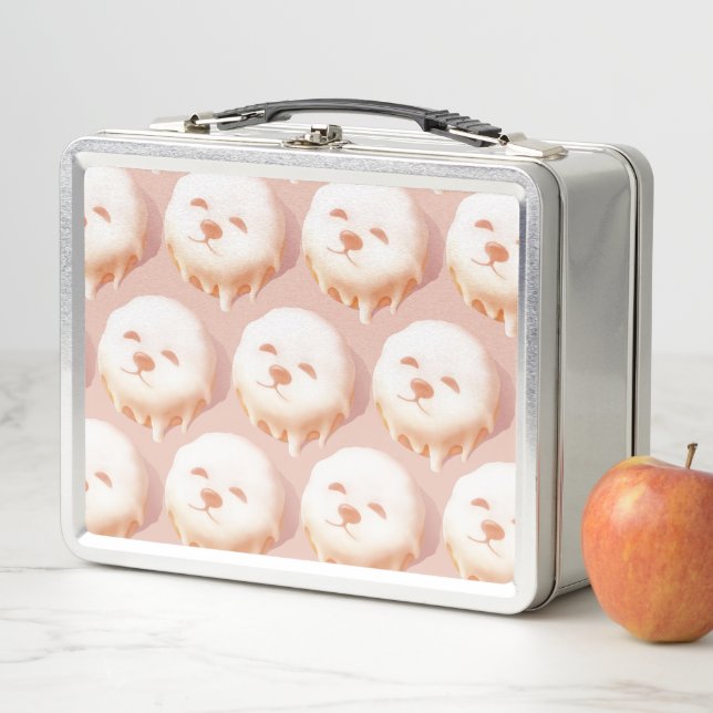 Lunch Box Adorable Donut Visage Chien (En situation)