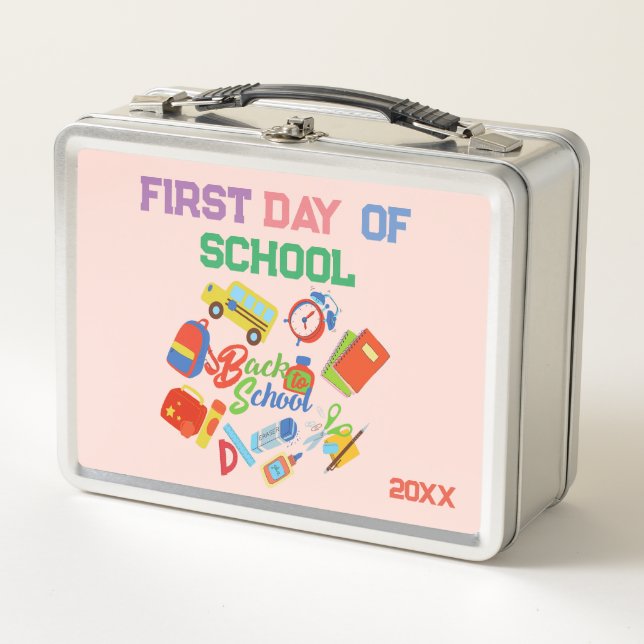 Lunch Box Adorable Premier jour Motif de l'école (Devant)