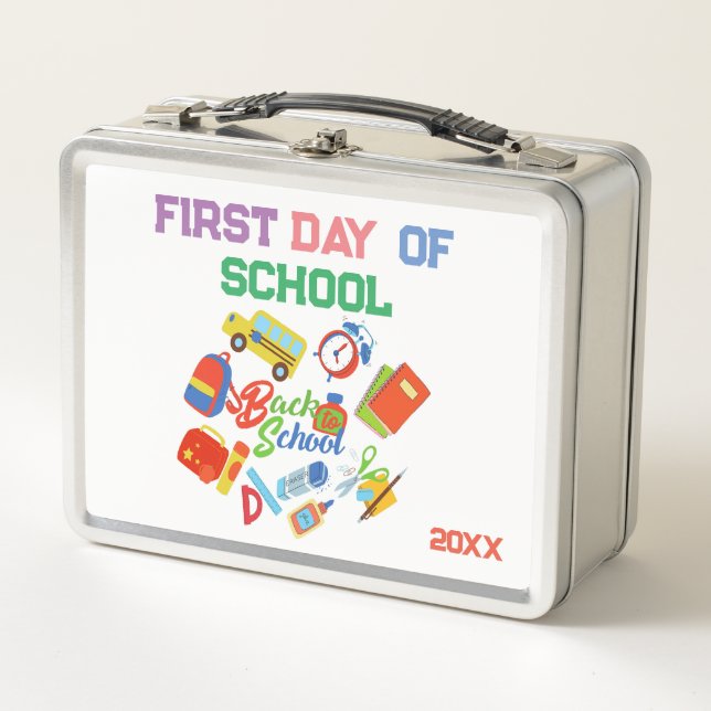 Lunch Box Adorable Premier jour Motif de l'école (Devant)