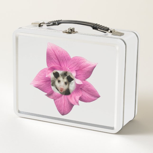 Lunch Box Adorablement mignon bébé souriant bébé Opossum Flo (Devant)