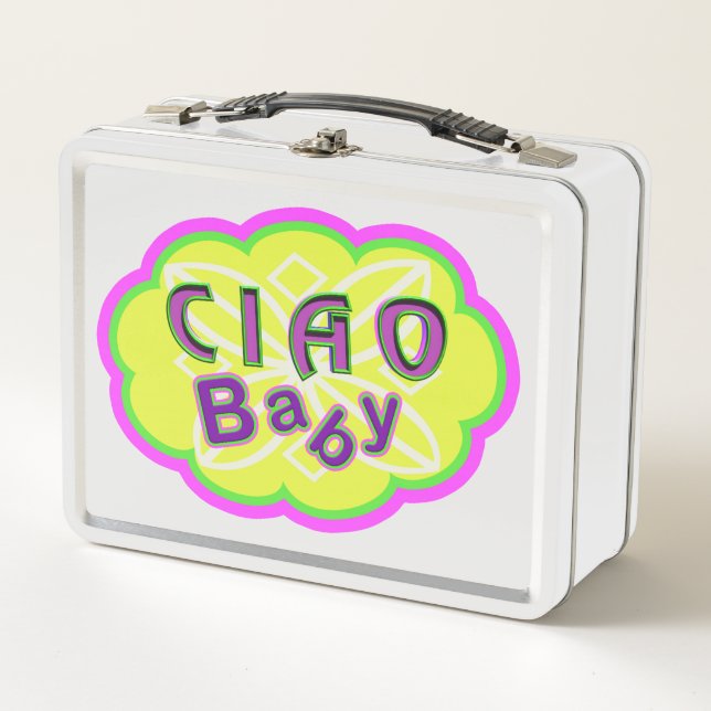 Lunch Box Adorablement mignon "CIAO BABY" (Devant)