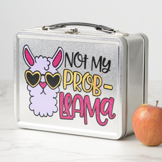 Lunch Box Adorables Love Love Not My Probllama Purple (En situation)