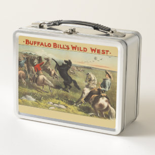 Lunch Box Affiche de cow-boy de l'Ouest sauvage de Buffalo B