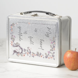 Lunch Box Affirmation de gratitude. Floraison de l'état d'es