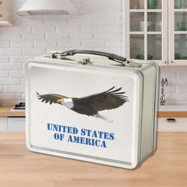 Lunch Box Aigle américain chauve USA (Créateur téléchargé)