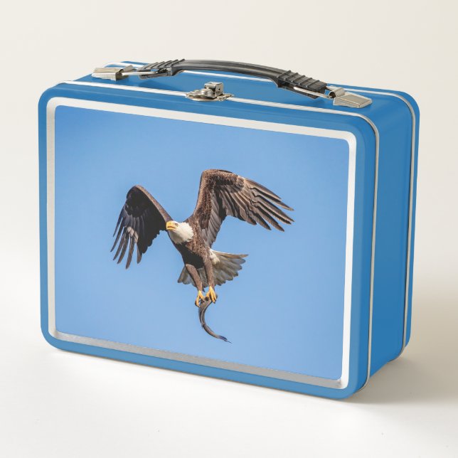 Lunch Box Aigle de Bald avec un poisson (Devant)