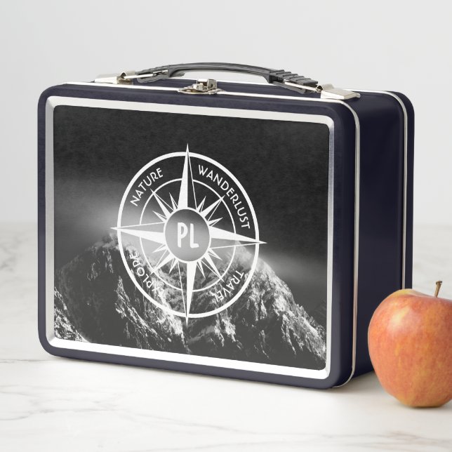 Lunch Box Aigle de compas monographie montagnes dramatiques (En situation)