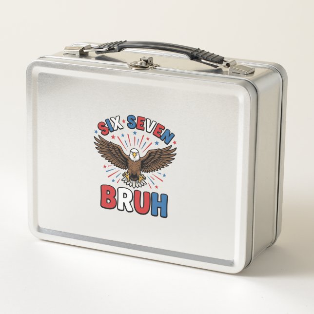 Lunch Box Aigle Patriotique Six Sept Bruh Design Vectoriel_1 (Devant)