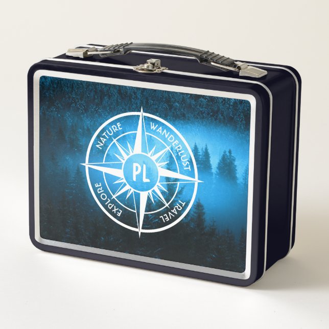 Lunch Box Aiguille de compas monogramme brouillard dans la f (Devant)