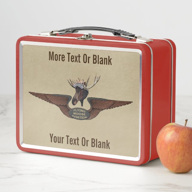Lunch Box Ailes de pilote de bush du Flying Moose (En situation)