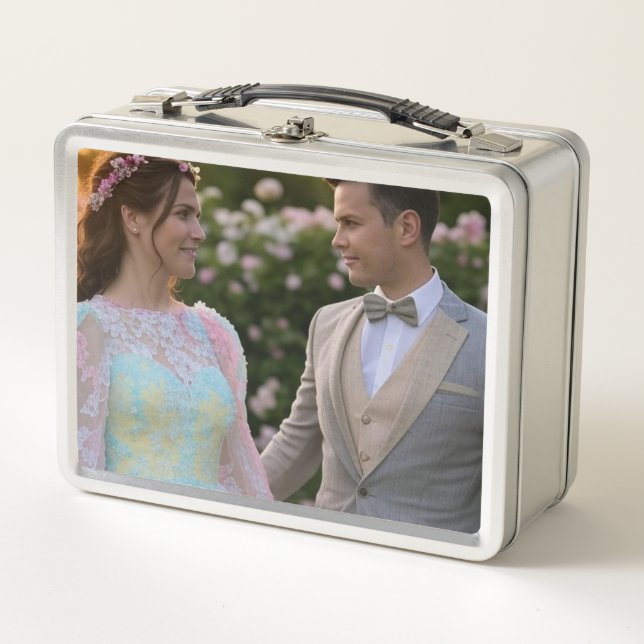 Lunch Box Ajouter une Personnaliser photo Mariage (Devant)