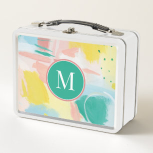 Lunch Box Ajouter votre initiale   Abstrait visage frais