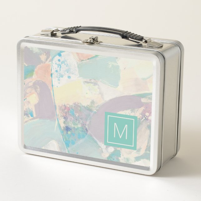 Lunch Box Ajouter votre initiale | White Rock Pastel (Devant)