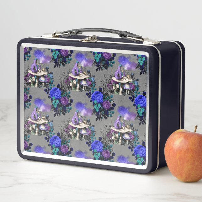 Lunch Box Alice au pays des merveilles Fleurs de la chenille (En situation)