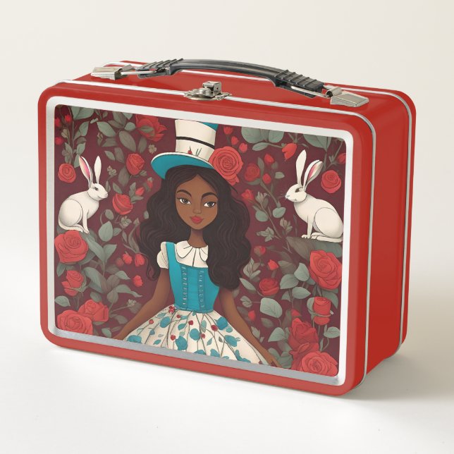 Lunch Box Alice noire au pays des merveilles (Devant)