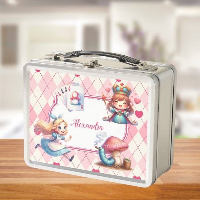 Lunch Box Alice personnalisée mignonne au pays des merveille (Créateur téléchargé)