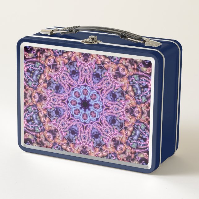 Lunch Box Alien Purple Psychedélique Kaleidoscopique Mandala (Devant)
