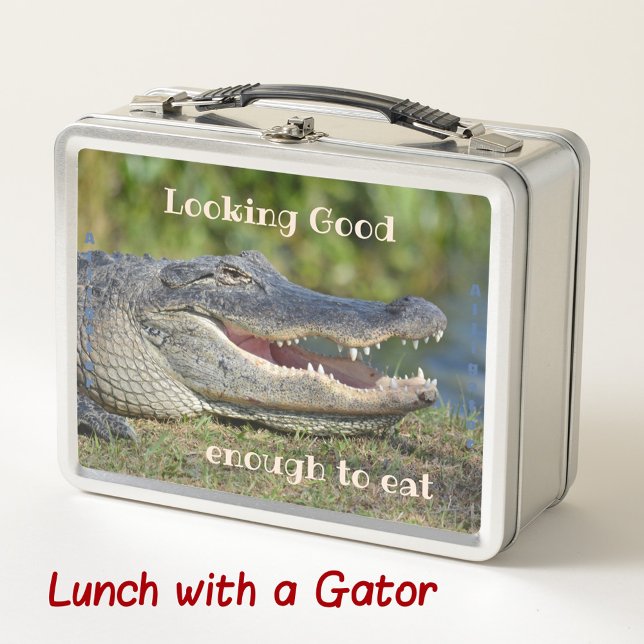 Lunch Box Alligator Funny Wildlife PhotoReptile (Créateur téléchargé)