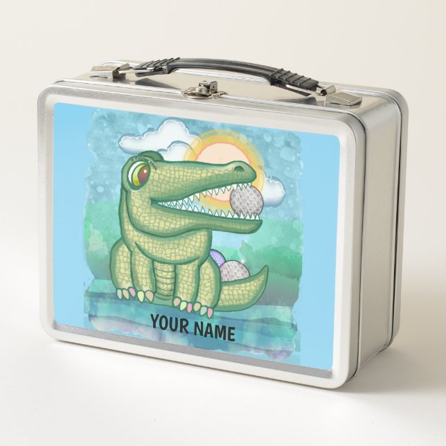 Lunch Box Alligator Golf (Devant)
