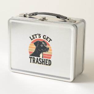 Lunch Box Allons Nous Défoncer Graphique De Chien Vintage Co