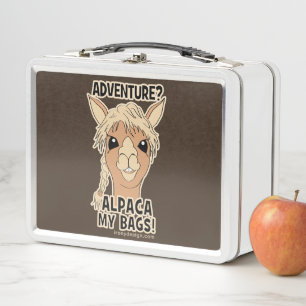 Lunch Box Alpaga d'aventure de hippie mon calembour de sacs