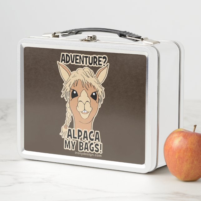 Lunch Box Alpaga d'aventure de hippie mon calembour de sacs (En situation)