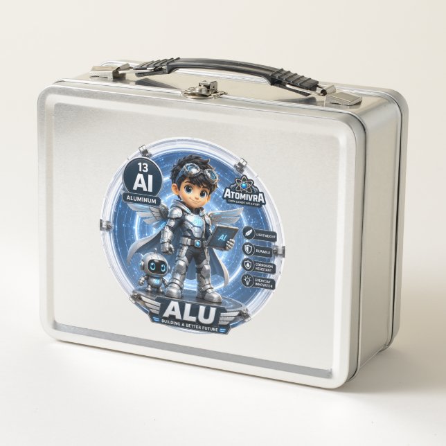 Lunch Box Aluminium d'ATOMIVRA™ (Devant)