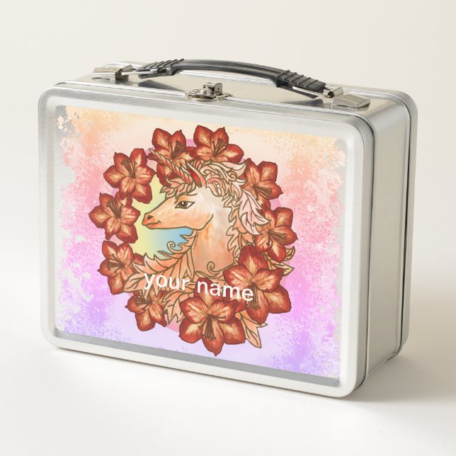 Lunch Box Amaryllis Licorne (Devant)