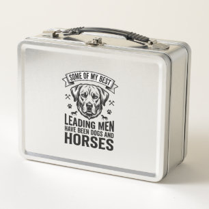 Lunch Box Amateur de chien cheval vintage conception hommes