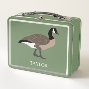 Lunch Box Amateurs d'oiseaux Canada Oies Illustration person