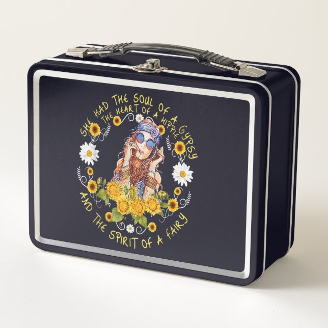Lunch Box Âme d'un coeur tzigane d'une hippie (Devant)