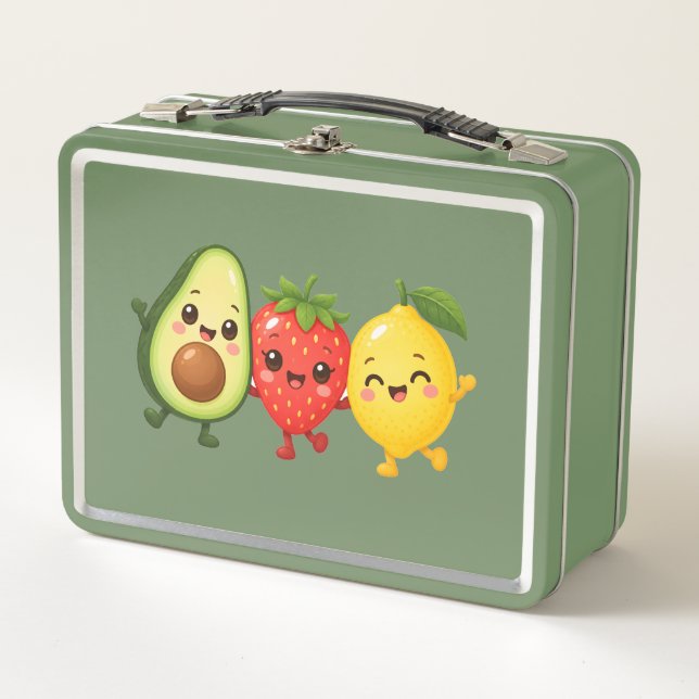 Lunch Box Amis Fruits Joyeux (Devant)