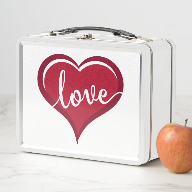 Lunch Box amour dans les valentines cardiaques (En situation)