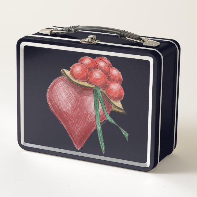 Lunch Box Amour noir (Devant)