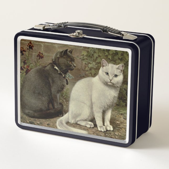 Lunch Box amoureux de les chats vintages mignons (Devant)
