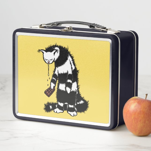 Lunch Box Amoureux du chocolat de chat (En situation)