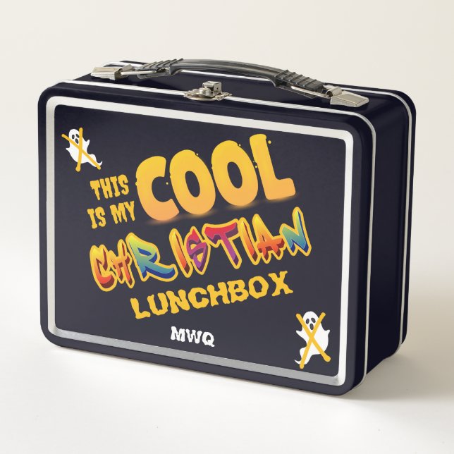 Lunch Box AMUSANT C'EST MON Halloween CHRÉTIEN COOL (Devant)